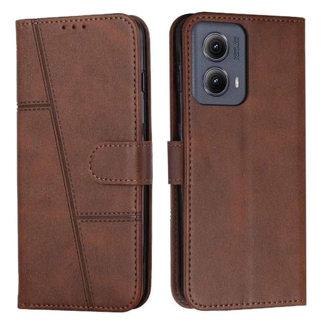 Funda Flip para FOXDOCK Motorola Moto G85 – Carcasa delgada y resistente a impactos con soporte para uso diario y profesional