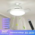 thumbnail image 3 of E27 Socket Ceiling Fan Light with LED Light Ceiling Fan Lamp 48W Ceiling Light Suitable for Bedroom and Kitchen Use, 3 of 21