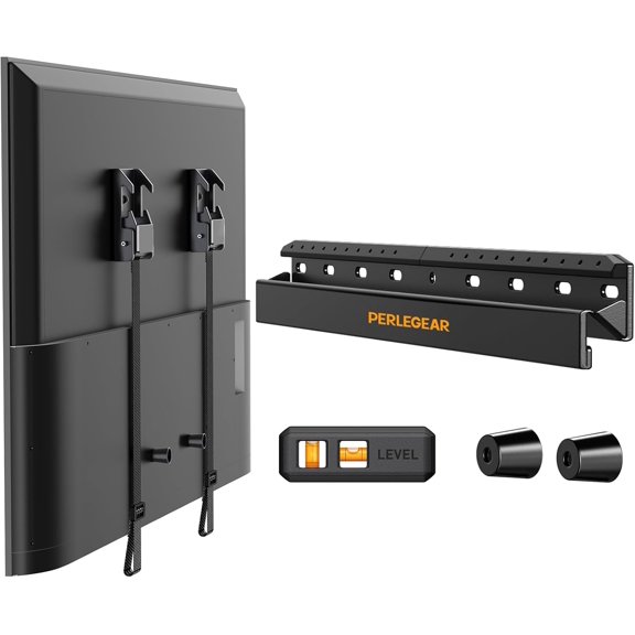 Studless TV Wall Mount for Most 24-55 Inch TVs up to 100 lbs, No Stud TV Mount, Drywall TV Bracket with Max VESA 400x400mm, No Drill, Easy Install, Low Profile, PGMT7
