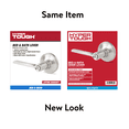 thumbnail image 7 of Hyper Tough Privacy Bed and Bath Classic Door Lever Satin Nickel with Round Rosette, 7 of 7