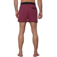 thumbnail image 3 of Unique Bargains Men's Summer Drawstring Waist Solid Color Swim Shorts 32 Red, 3 of 5