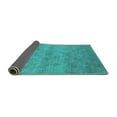 thumbnail image 2 of Ahgly Company Indoor Rectangle Oriental Turquoise Blue Industrial Area Rugs, 7' x 10', 2 of 4