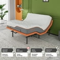 thumbnail image 6 of ESHINE Twin-XL Adjustable Bed Frames Base + 12” Hybrid Mattress, with Massage, Pillow-tilt, Ergonomic Incline, Zero Gravity, Dual USB Port, Under Bed Light, Wireless Remote, 6 of 7