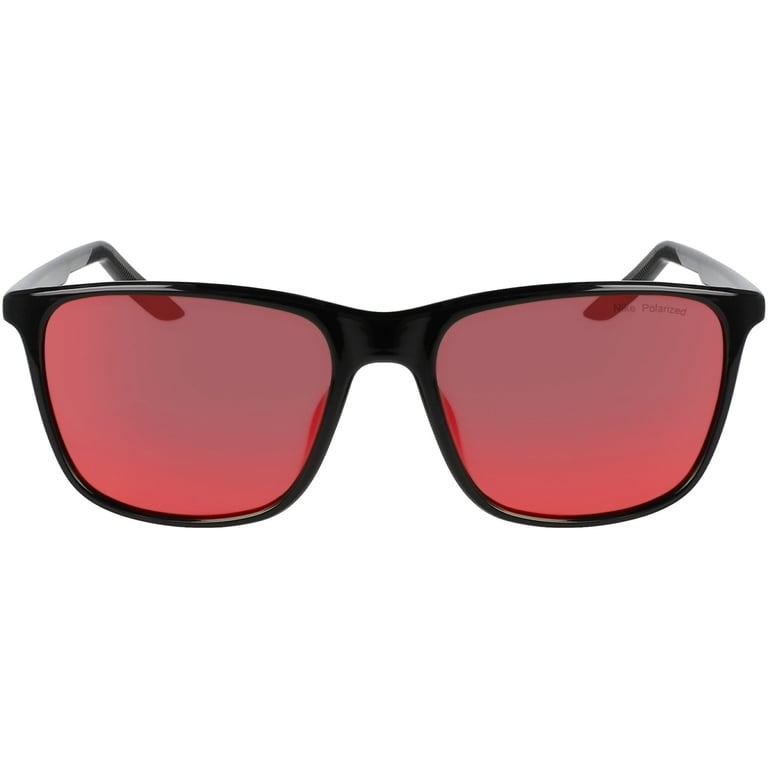 Nike State Polarized Black Square Unisex Sunglasses with 