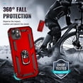 thumbnail image 2 of Funda para iPhone 14 de 6,1": [Protección militar contra caídas] Cubierta del teléfono celular de Apple con soporte y funda protectora resistente a prueba de golpes para teléfono Women&m, 2 of 5