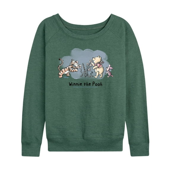 Disney - Winnie the Pooh - Winnie The Pooh Group - Women's Lightweight French Terry Long Sleeve Shirt