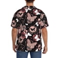 thumbnail image 3 of Fotbe Butterfly Camisa Estampada de Manga Corta para Hombre, Casual de Verano, Estilo Playero, Sin Arrugas-4X-Large, 3 of 5