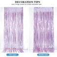 thumbnail image 2 of 4pcs  Pink Laser Rain Curtain for Wedding and Birthday Scene Setup, Thickened Background Curtain, Rain String Door Curtain, Party Decoration Rain Curtain, 2 of 6