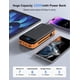 thumbnail image 3 of Cargador portátil Power Bank LENGSUM 32000 mAh con cables naranja, 3 of 8