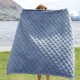 thumbnail image 3 of Manta Bedsure Ashley Blue Twin XL, 168 x 229 cm, forro polar suave, 3 of 8