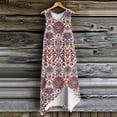 thumbnail image 2 of Coral Cutting Board, Vintage Style Art Geometrical Mosaic Diagonal Fractal Old Tartan Motif Image Print, Tempered Glass Cutting and Serving Board, Wine Bottle Shape, Coral Cream, by Ambesonne, 2 of 5