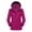 Purple, variant on KIHOUT Women's Fleece Thickened Waterproof Rain Jacket Warm Hooded Reversible Jacket