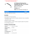 thumbnail image 2 of A/C Discharge Hose - Compatible with 2008 - 2010 Chrysler Town & Country 4.0L V6 2009, 2 of 2