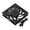 Black, variant on Case Cooling Fan, 140mm MFDB Dynamic Pressure Bearing CPU Fan Reverse 9 Blades Quiet 2000RPM  for Computer Black,White