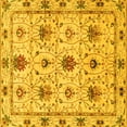 thumbnail image 1 of Ahgly Company Indoor Square Abstract Yellow Modern Area Rugs, 6' Square, 1 of 4
