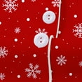 thumbnail image 5 of Women's Christmas Pajama Sets Button-Down Long-Sleeve Shirt with Pants Holiday Gifts Snowflake Print Loungewear Set Red S, 5 of 9