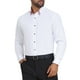 thumbnail image 4 of Camisas de vestir formales de hombre de estilo CHIC INSPIRAR con cuello de colores contrastantes y manga larga, botón hacia abajo, S blanca, 4 of 6