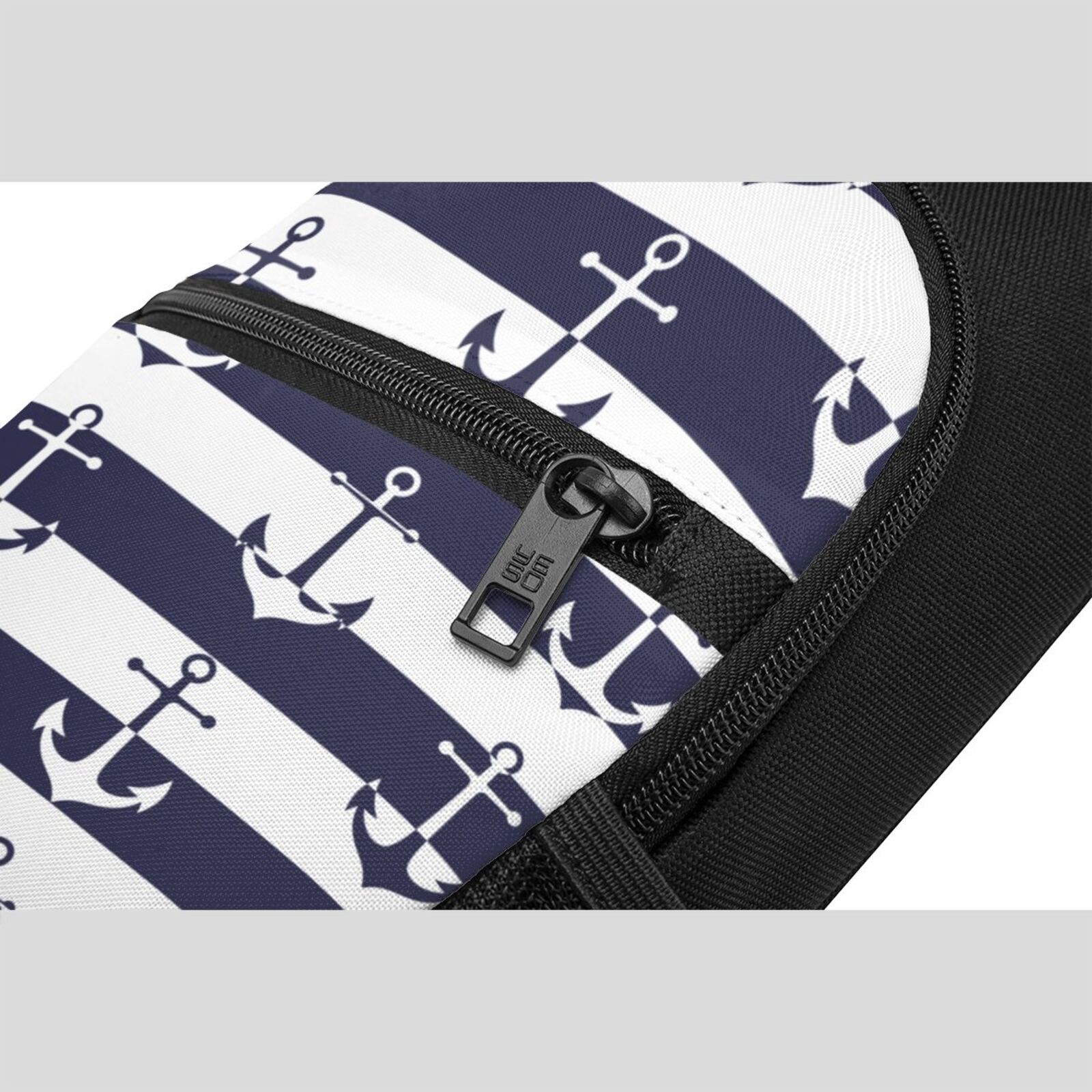 Xecao's Anchors Print Sling Bag: A Versatile Chest, Shoulder, and Crossbody Backpack for Casual Days Out, Perfect for Both Men and Women
