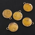 thumbnail image 3 of 5Pcs /Set DIY Findings Moon Drip Charm Necklace Bracelet Earrings Yellow, 3 of 8