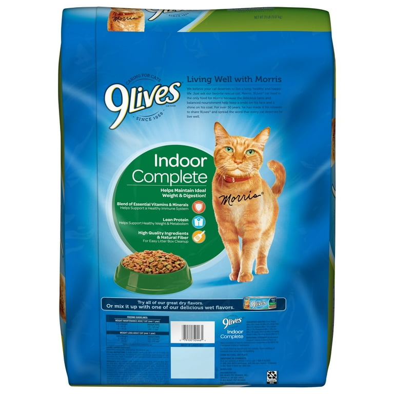 9Lives Indoor Complete Dry Cat Food 20 lb. Bag Walmart