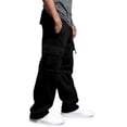thumbnail image 5 of YNGKMEA Cargo Sweatpants for Men Relaxed Fit Open Bottom Jogger Sweatpants Oversized Wide Leg Drawstring Waist Athletic Gym Pants with Pockets, 5 of 8