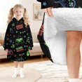 thumbnail image 6 of Game Controller Black Pattern Lamb Fleece Blanket Hoodies for Teens ,Teens Oversize Sherpa Wearable Hooded Blanket Sweatshirt with Super Pockets, 6 of 6