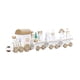 thumbnail image 1 of Decoración navideña de madera con cuatro secciones de Toy Train Roku, 1 of 2