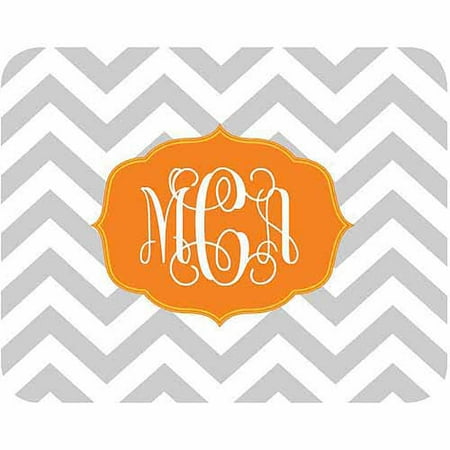 personalized chevron monogram mouse