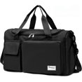 thumbnail image 1 of Bolsa de gimnasio pequeña para mujer, bolsa de viaje nocturna con compartimento para zapatos y bolsillo húmedo, 1 of 4