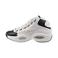 thumbnail image 4 of Reebok Question Mid "Black Toe" Men's Shoes White-Black-Gold Met ef7599, 4 of 6