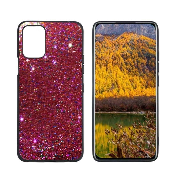 Compatible with LG K53 Phone Case, Glitter-1 Case Men Women, Flexible Silicone Shockproof Case for LG K53