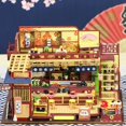 thumbnail image 4 of DIY Casa de de Japonés de Creativa con s ebles Miniatura Puzzles de Construcción para Niñas de Juguete con guardapolvo CUTICAT Casa de muñecas artesanales, 4 of 8