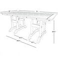 thumbnail image 2 of Paradise 71" HDPE Plastic Rectangle Dining Table, 2 of 5