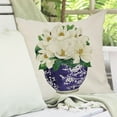 thumbnail image 6 of Chinoiserie Pillow Covers 18x18 Inch Blue and White Grand Millenial Outdoor Floral Vase Porcelain Decorations Decorative Throw Pillows Cases Cushion Covers Set of 4 for Home Room Couch Decor, 6 of 6