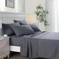 thumbnail image 2 of JML Queen Bed Sheet Set 6 Piece Dark Grey,Soft Microfiber Fade & Stain Resistant Sheet Set, 2 of 6