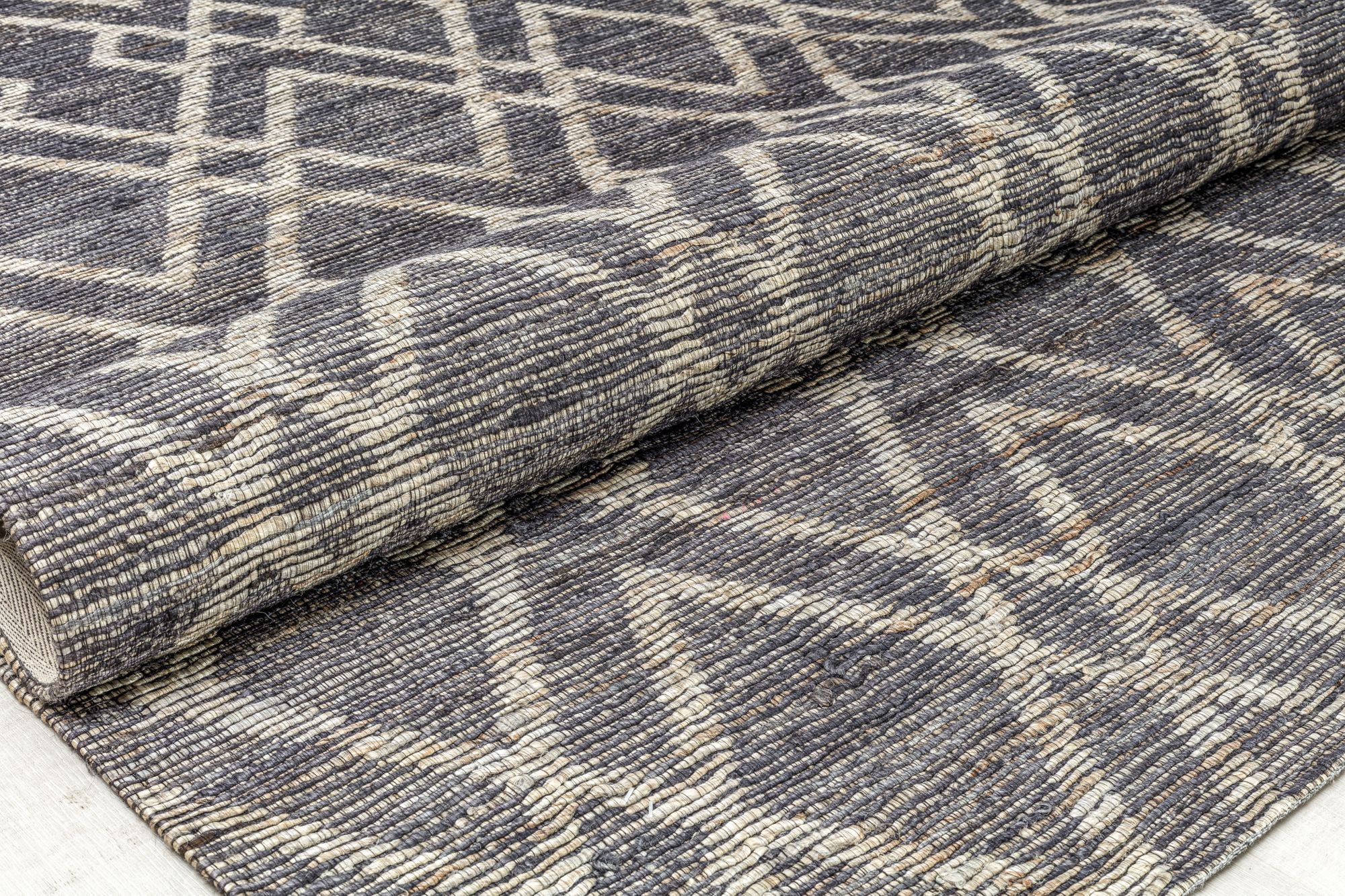 Rugs America GN10A Waves Diamond/Trellis Modern Navy Area Rug, 8'0"x10'0"