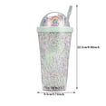 thumbnail image 3 of Clearance! Nomeni Sippy Cups Rainbow Doll Bubble Bubble Strawing Cup Large Capacity Cute Men and Women Students Summer Ice Cup Double Layer Plastic Cup Kitchen Essentials, 3 of 4