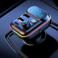 thumbnail image 3 of MORESEC under $5 Bluetooth 5.3 Car MP3 PlayerFM Transmitter Bluetooth Handsfree Call with Intelligent Fast Charging, Unlimited Model Compatible for Car Truck SUV, 3 of 9