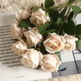 thumbnail image 2 of Manunclaims Imitation Rose Not Withered Fine Workmanship Realistic Easy Care Non-fading Ornament Multicolor Fabric Texture Simulation Rose for Home, 2 of 8