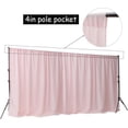 thumbnail image 5 of Two Layers Backdrop Made with One Piece Chiffon Tulle & Polyester. Use as Extra Wide Semi-Blackout Curtains. Pink, 20x10FT, 5 of 6