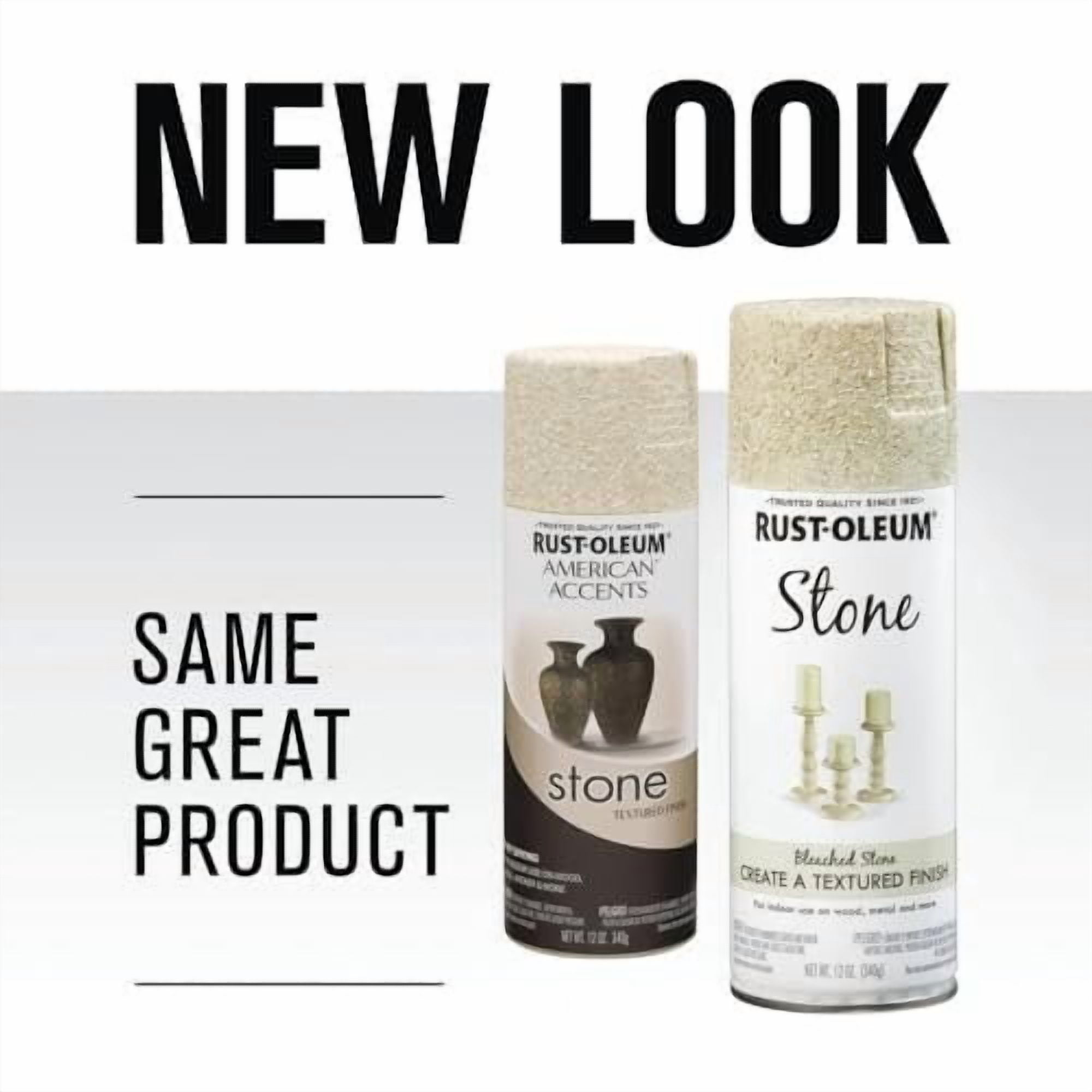 Rust-Oleum Specialty Stone Spray Paint - Textured Finish - 12 Ounce, Gray — Interior & Exterior Use, Professional Finish