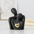 thumbnail image 4 of Mini Estatua de Pareja, Soporte para TV, DecoracióN, Escultura Abstracta, ChucheríAs, DecoracióN del Hogar, Parejas, Amor, Oficina, EspectáCulo, Piezas, Negro B, 4 of 5