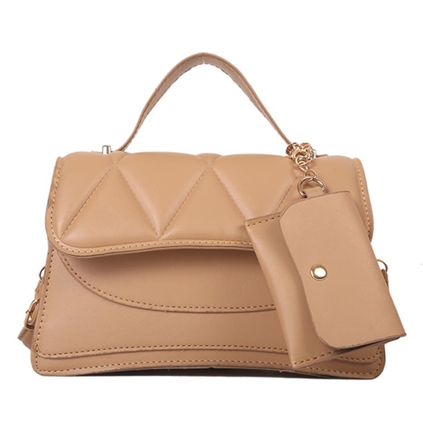 Bolso de hombro clásico para mujer, bolso de hombro de PU