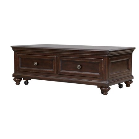 Magnussen Grant Lift Top Storage Coffee Table In Burnished Cherry Walmart Com Walmart Com
