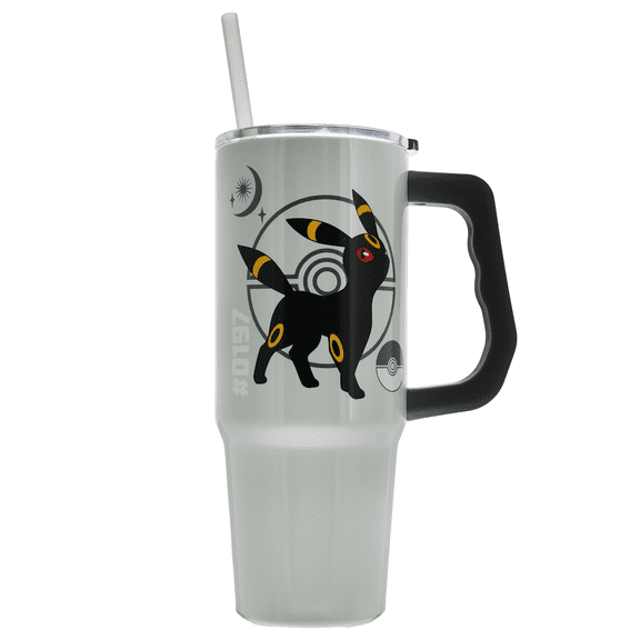 Pokemon Umbreon & Type 30oz Stainless Steel Tumbler with Handle and Straw