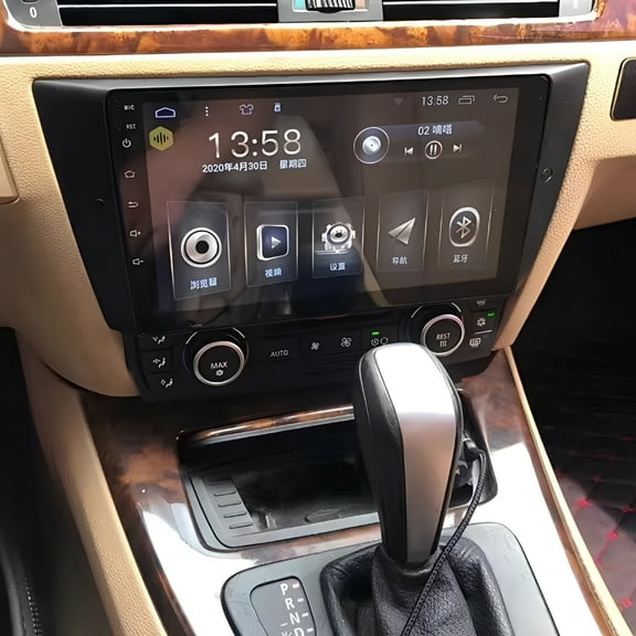 Molaner 4 64GB 8-CoreCar Stereo for BMW 3 Series E90 E91 2005-2011, Android 13 Fit for Wireless Carplay & Android Auto, 9 inch Head Unit GPS Navigation Bluetooth