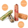 thumbnail image 3 of HLONK 300 Pcs Assorted Bundle Flat Striped Coin Wrappers (Assorted Colors), 3 of 8