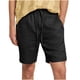 thumbnail image 1 of Pantalones de Hombre Elástico Cintura Músculo Casual Imitación Algodón Lino Textura Atado Cinco Cuartos de Pantalones Cortos, 1 of 6