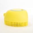 thumbnail image 5 of Cepillo de Baño Generic Amarillo de Silicona Suave con Dispensador de Champú para Mascotas de Pelo C, 5 of 5