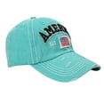 thumbnail image 5 of FADAACAI Baseball Cap Caps With American Men's Women's Sports Worn Holes Flag Sun Hats And And Caps Men's Hats & Caps Baseball Hat Green One Size Clearance！, 5 of 5
